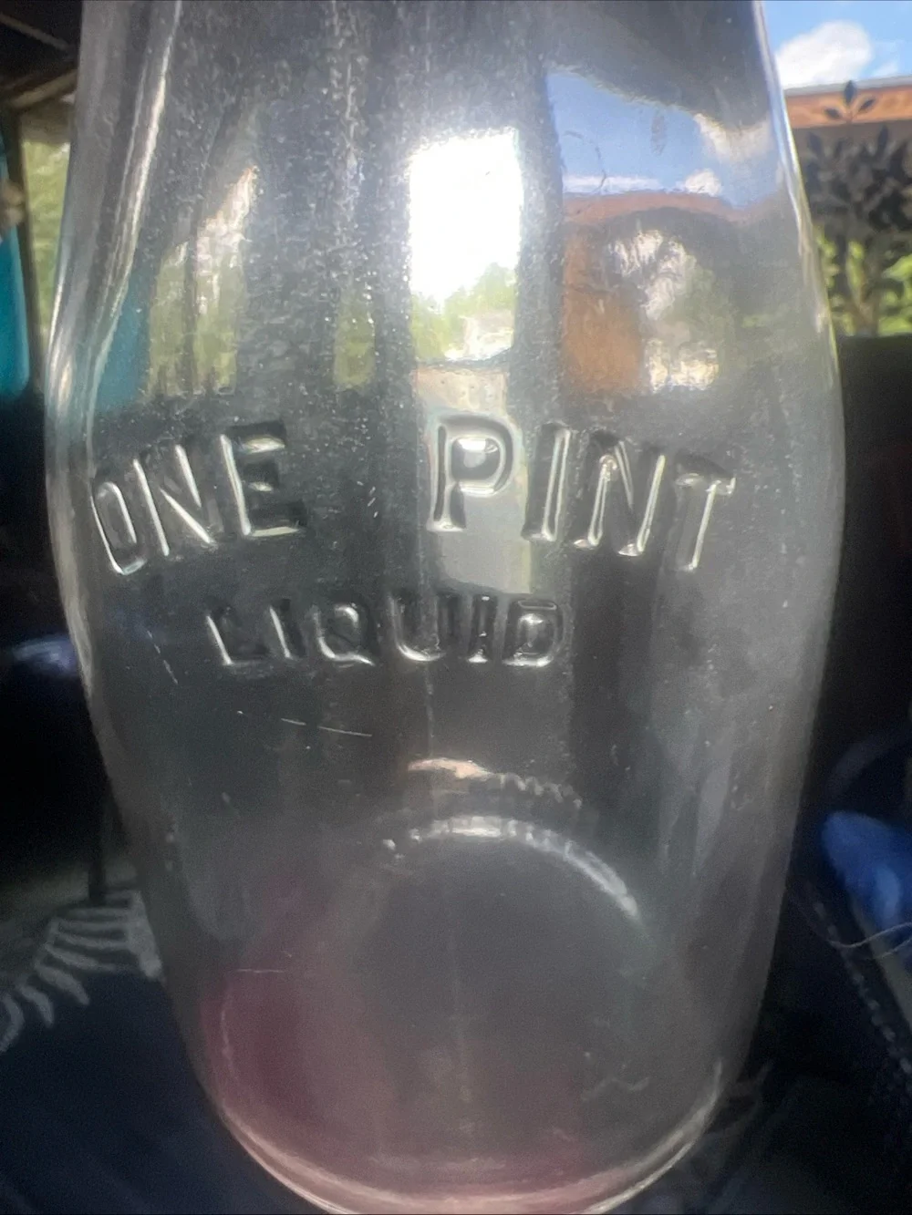 Vintage Clear Glass 1-Quart Milk Bottle – Owens-Illinois Duraglas Base Markings